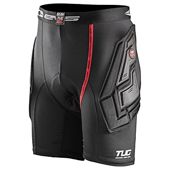 EVS Tug 05 Riding Short Impact мотошорты с защитой, черно-красный