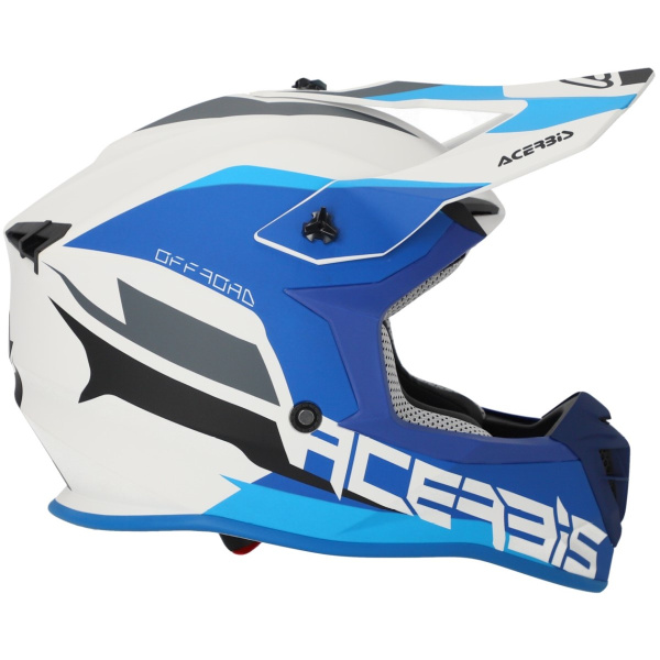 Acerbis Linear White/Blue шлем внедорожный