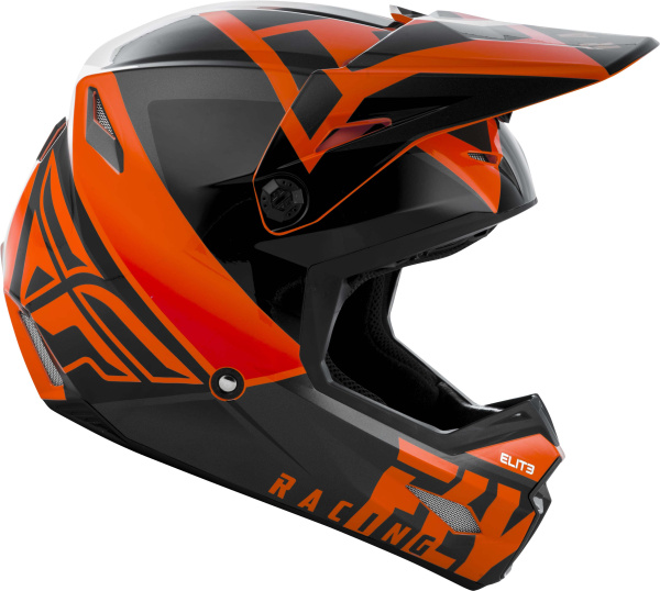 Fly Racing Elite Vigilant шлем кроссовый подростковый, оранжево-черный