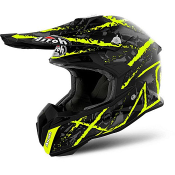 Airoh Terminator Open Vision шлем внедорожный, желто-черный