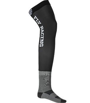 Fly Racing чулки под наколенники с носком, черно-серый