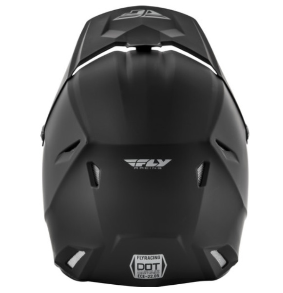 Fly Racing Kinetic Solid шлем кроссовый, черный матовый