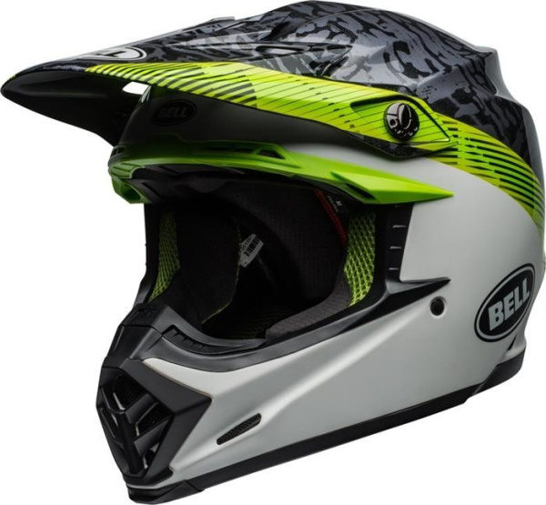 Bell Moto-9 Mips Chief шлем кроссовый, салатово-серый