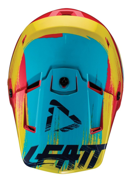 Leatt GPX 3.5 шлем кроссовый, красно-желтый