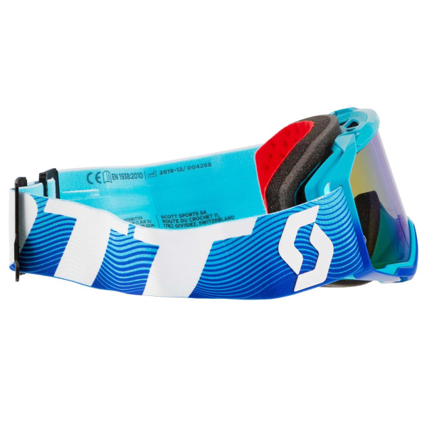 Scott Prospect Blue/White/Electric Blue Сhrome Lens мотоочки