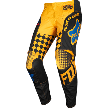 Fox Racing 180 Czar 2019 мотоштаны, черно-желтый Fox Racing 180 Czar 2019 мотоштаны, черно-желтый