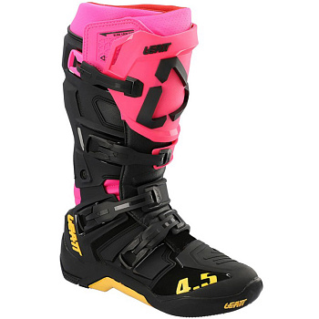 Leatt 4.5 80's мотоботы, розово-черный