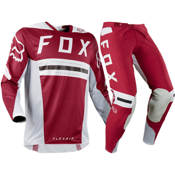 Fox Racing Flexair Preest комплект, темно-красно-белый