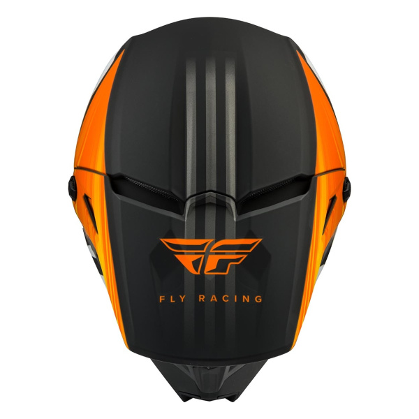 Fly Racing Kinetic K220 2020 шлем кроссовый, оранжево-черно-белый матовый Fly Racing Kinetic K220 2020 шлем кроссовый, оранжево-черно-белый матовый