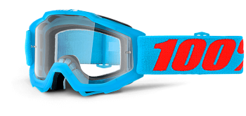 100% Accuri JR Acidulous / Clear Lens мотоочки детские, красно-голубой