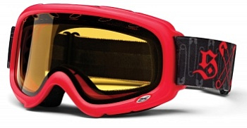 Smith Snow Gambler Red Safety Pinner очки снегоходные, детские, красный, двойная вентилируемая линза