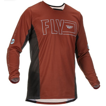 Fly Racing Kinetic Fuel джерси, кирпично-черный Fly Racing Kinetic Fuel джерси, кирпично-черный