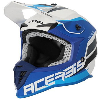 Acerbis Linear White/Blue шлем внедорожный