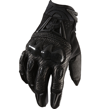 Fox Bomber мотоперчатки с защитой, черный