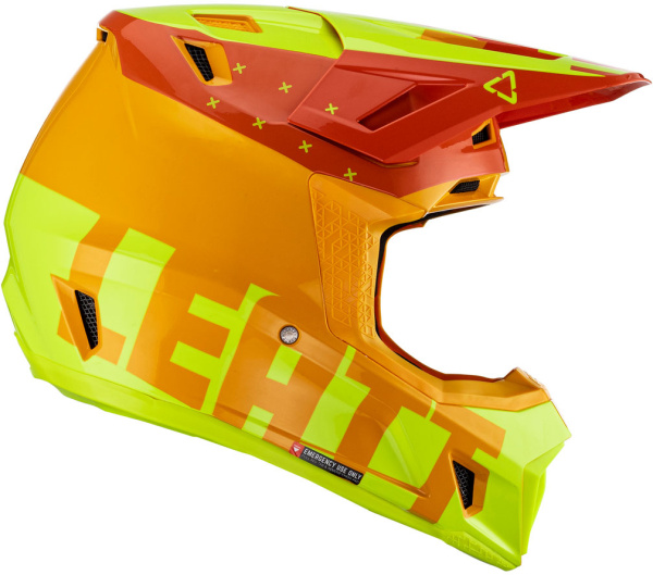 Leatt Kit Moto 7.5 V23 Citrus шлем кроссовый + Velocity 4.5 мотоочки