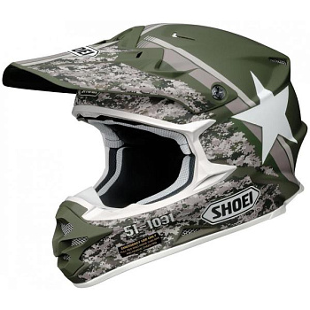 Shoei VFX-W Super Hue TC-4 шлем кроссовый, зеленый