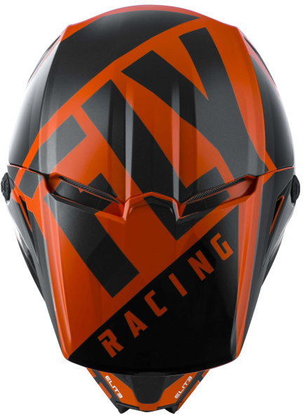 Fly Racing Elite Vigilant шлем кроссовый подростковый, оранжево-черный