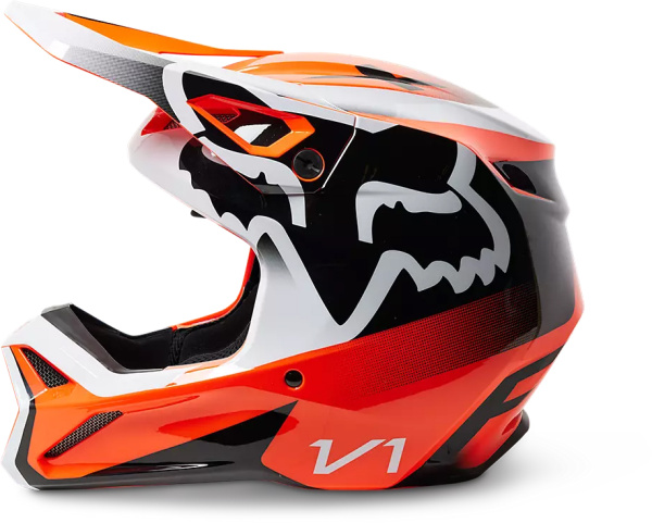 Fox Racing V1 Leed Flow Orange шлем кроссовый