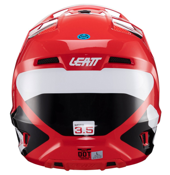 Leatt Kit Moto 3.5 V24 Red шлем кроссовый + Velocity 4.5 мотоочки