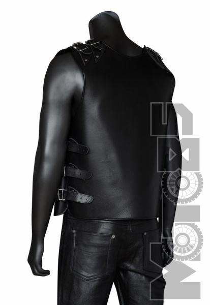 First V709 Жилет мужской клубный кожа 4мм, XS-3XL.