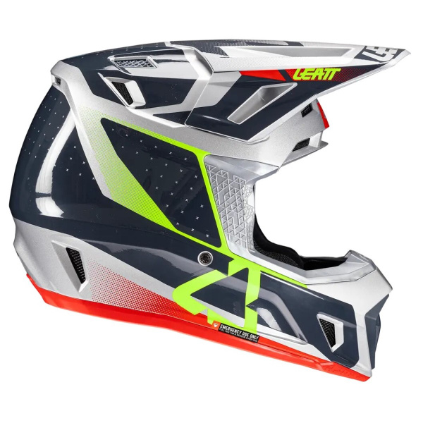 Leatt Kit Moto 7.5 V25 Steel шлем кроссовый + Velocity 4.5 мотоочки