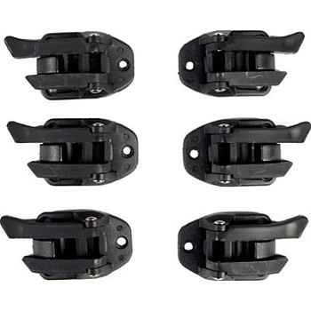 Fly Racing Maverik Buckle застежки для мотобот (6шт), черный Fly Racing Maverik Buckle застежки для мотобот (6шт), черный