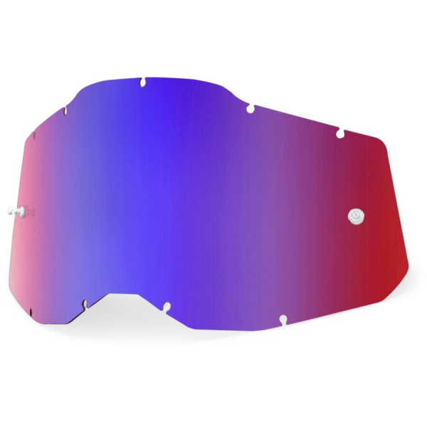 100% RC2/AC2/ST2 Replacement Lens Mirror Red/Blue линза