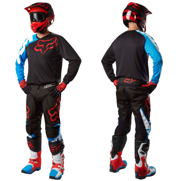 Fox Racing 180 Sabbath SE 2017 джерси, черно-синий