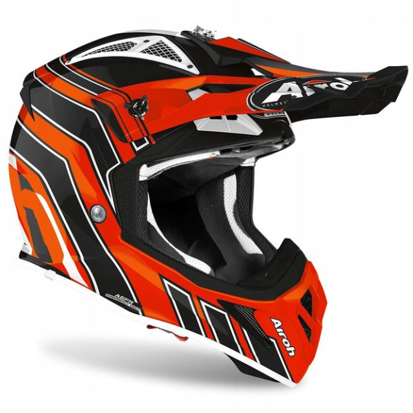 Airoh Aviator Ace Art шлем внедорожный, черно-оранжевый