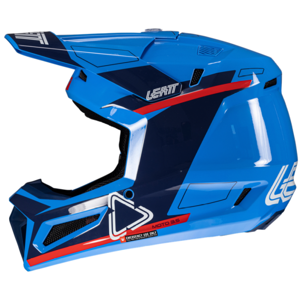 Leatt Kit Moto 3.5 V25 Royal шлем кроссовый + Vizion 3.5 мотоочки