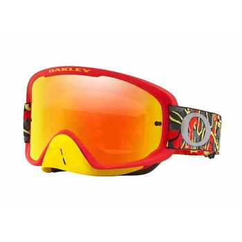 Oakley O-Frame 2.0 Camo /24K Iridium мотоочки красно-желтый, красная линза (OO7068-42)