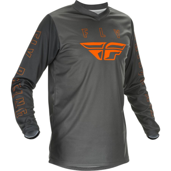 Fly Racing F-16 2021 джерси, серо-оранжевый Fly Racing F-16 2021 джерси, серо-оранжевый