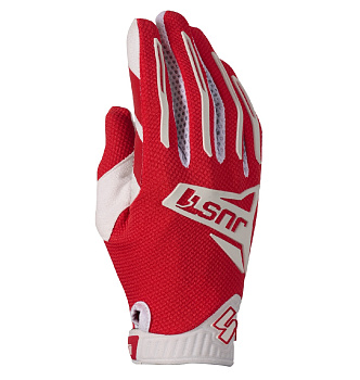 Just1 J-Force 2.0 Red White мотоперчатки