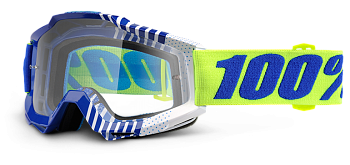100% Accuri Sundance Clear Lens мотоочки, сине-желтый