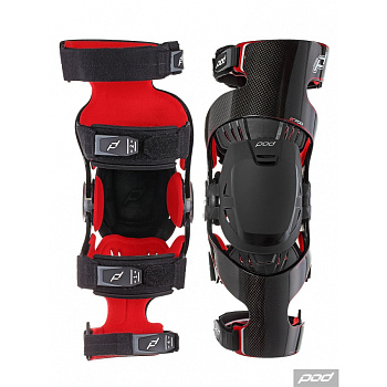 POD K700 MX Carbon защита коленей, красный