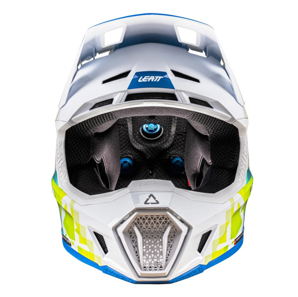 Leatt Kit Moto 7.5 V26 Pixel Blue шлем кроссовый + Velocity 4.5 мотоочки