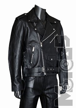 First M770SP Косуха мужская, мягкая кожа 1мм, черный