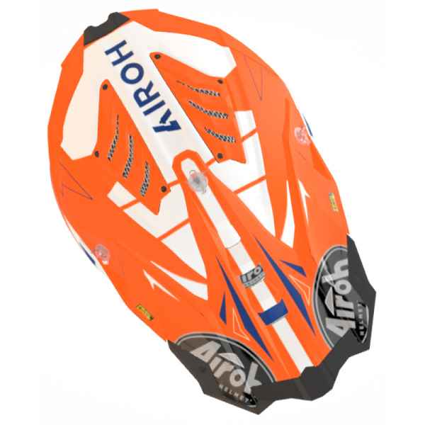 Airoh Aviator 3 Spin Orange Fluo Matt шлем внедорожный Airoh Aviator 3 Spin Orange Fluo Matt шлем внедорожный