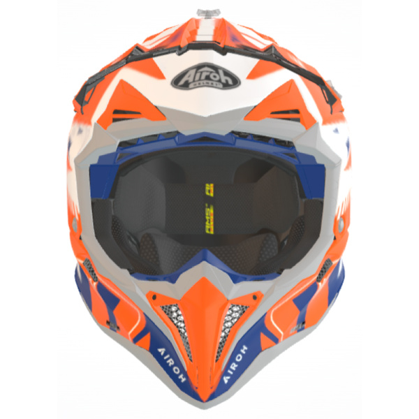 Airoh Aviator 3 Spin Orange Fluo Matt шлем внедорожный Airoh Aviator 3 Spin Orange Fluo Matt шлем внедорожный