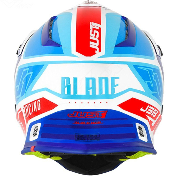 Just1 J38 Blade шлем кроссовый, сине-красно-белый