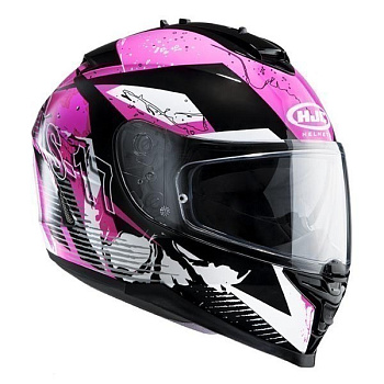 HJC IS-17 Pink Rocket MC8 шлем интеграл