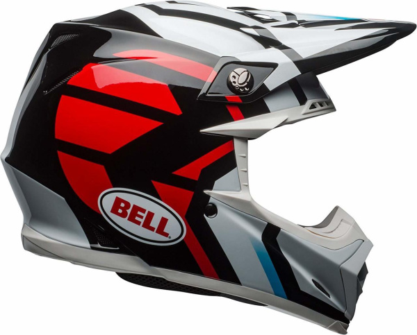Bell Moto-9 Mips District шлем кроссовый, черно-красно-серый