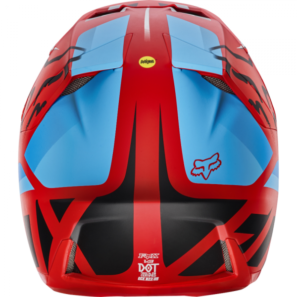 Fox Racing V3 Seca 2017 шлем кроссовый, красно-синий