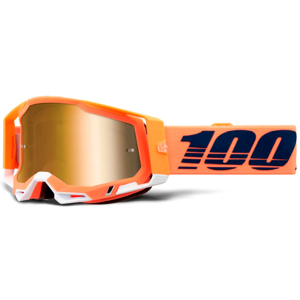 100% Racecraft 2 Coral / Mirror True Gold Lens мотоочки