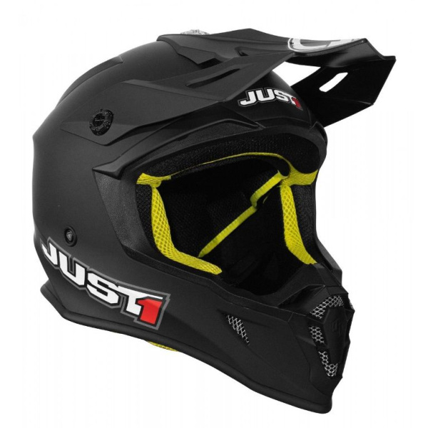 Just1 J38 Solid шлем кроссовый, черный матовый Just1 J38 Solid шлем кроссовый, черный матовый