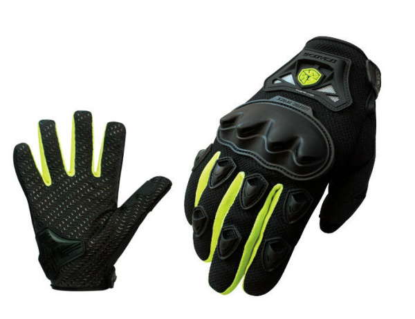 Scoyco MC29 мотоперчатки, зелено-черный
