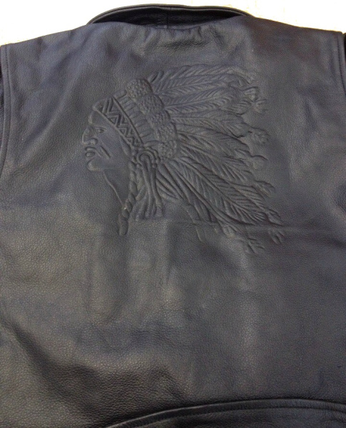 First M776RED-IND Косуха мужская кожаная с индейцем First M776RED-IND Косуха мужская кожаная с индейцем