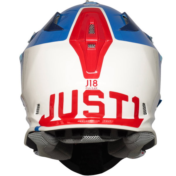 Just1 J18 Pulsar шлем кроссовый, сине-красно-белый