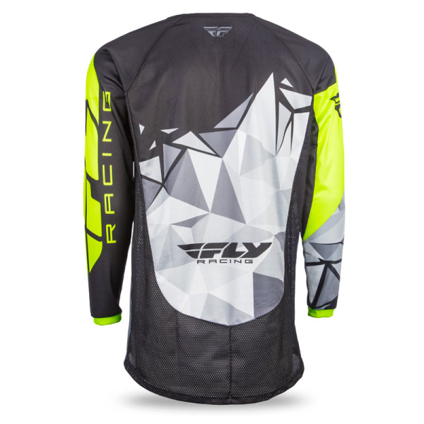 Fly Racing Kinetic Crux 2017 джерси, черно-желто-серый Fly Racing Kinetic Crux 2017 джерси, черно-желто-серый