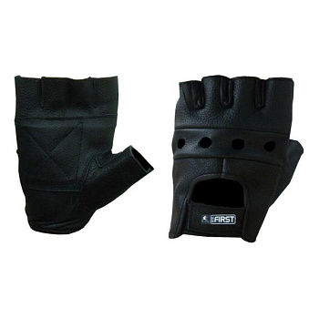 First M160BLK мотоперчатки кожаные без пальцев, черный